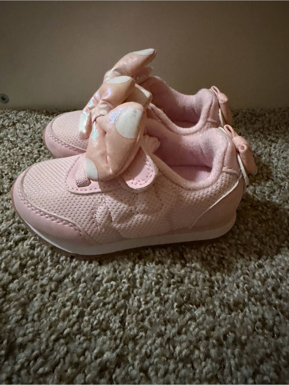 Tucker + Tate Light Pink Bow Accent Sneakers